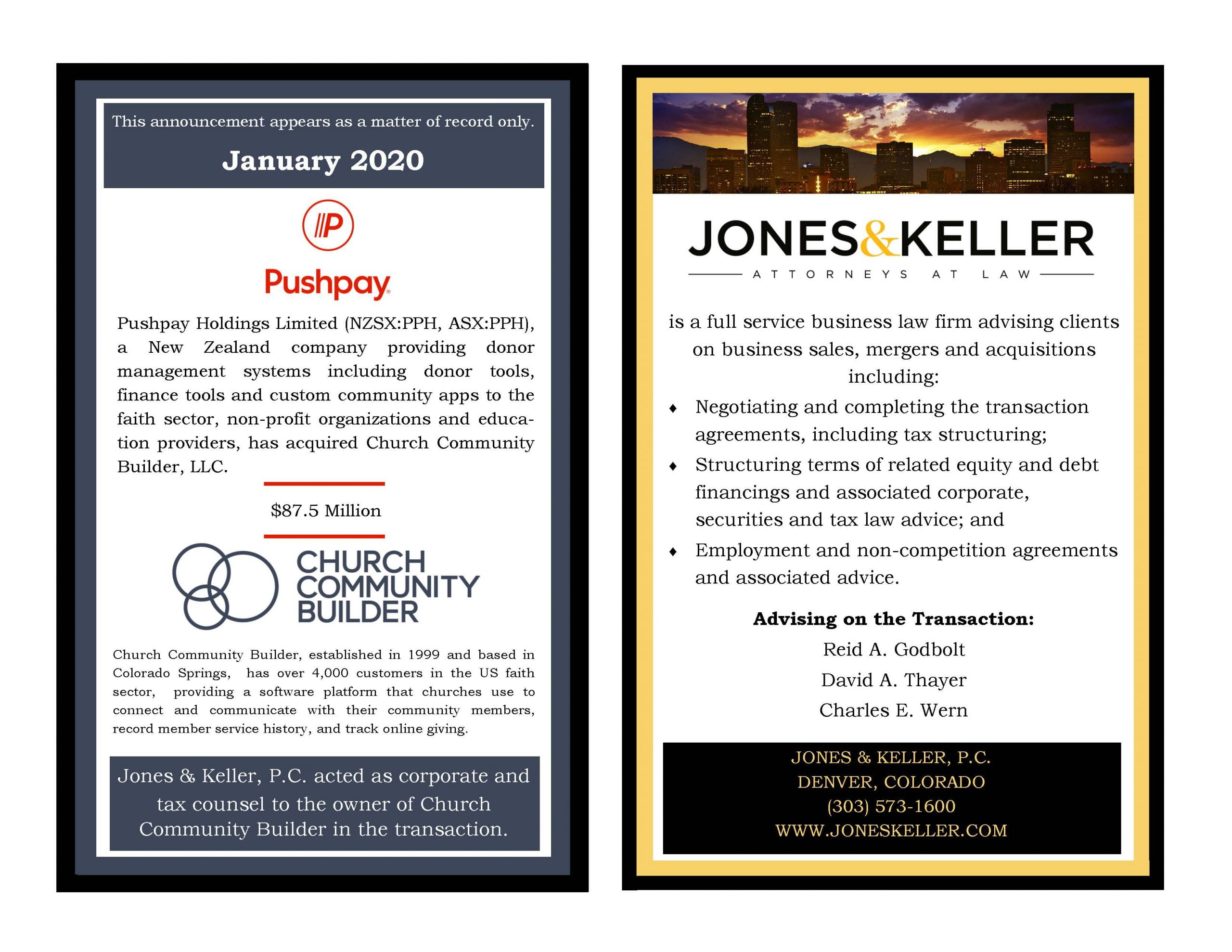 Tombstone for transaction