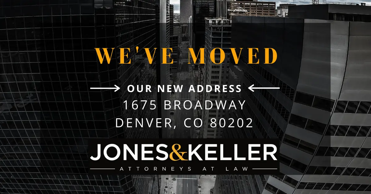 Denver black and white photo, with new business address
