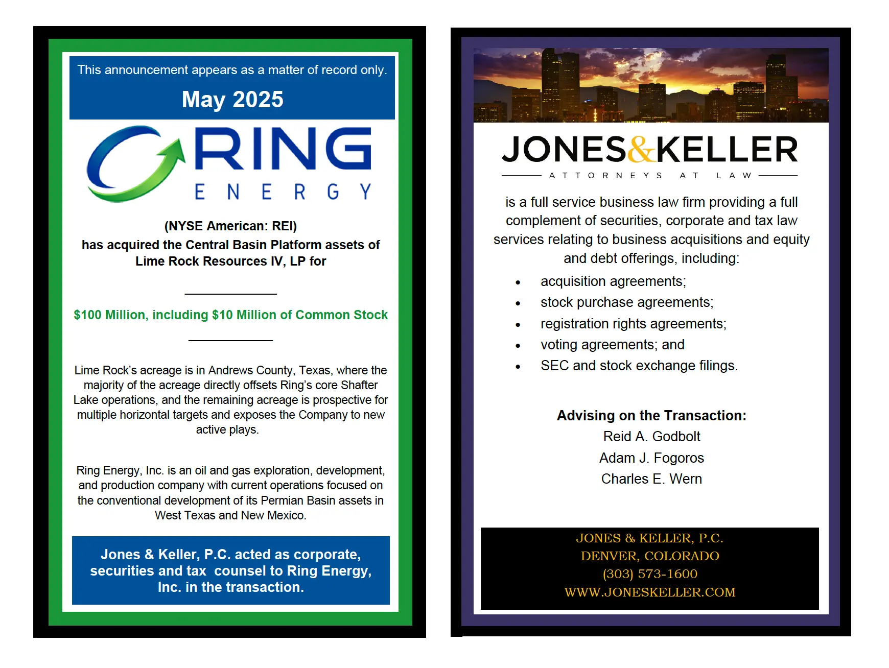 RING announcement