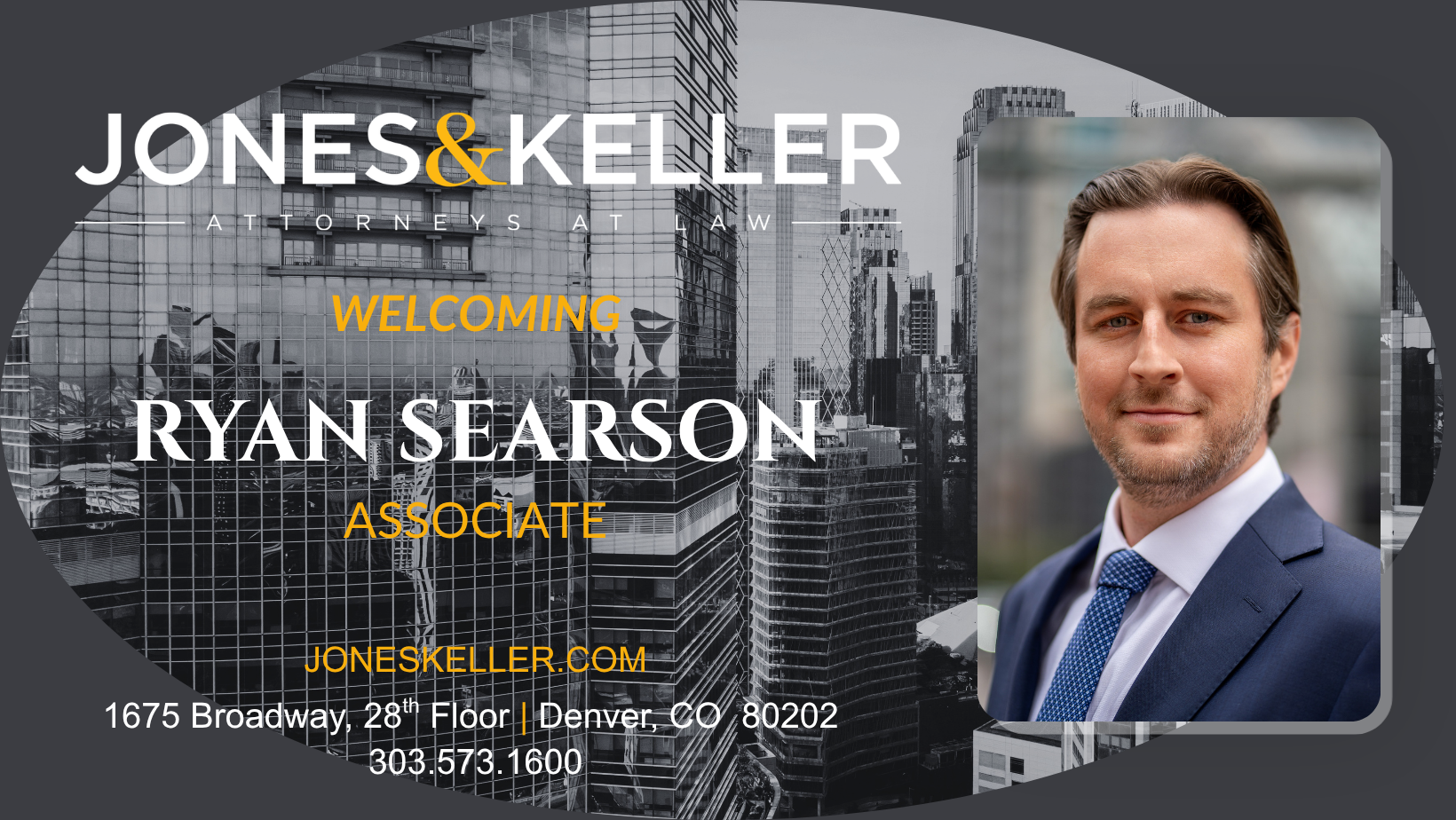 Associate Ryan Searson joins Jones & Keller